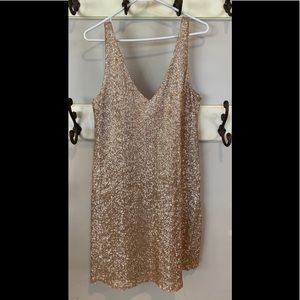 Zara Gold Sequin Mini Dress